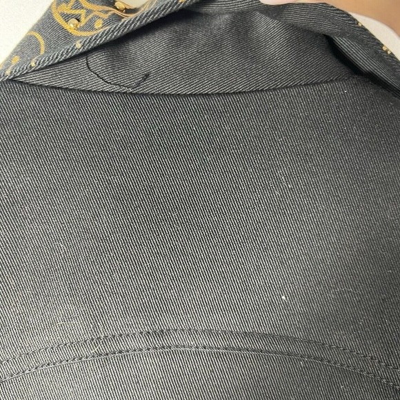 Riccio Essentials Black Gold Paisley Button Front Women's‎ Jacket Size Large - Picture 14 of 16